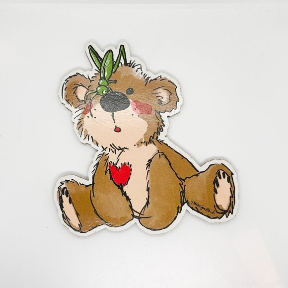 Vintage Suzy Spafford Little Baby Nursey Zoo Wall Decor Duck Giraffe Bear Bunny - Picture 6 of 14